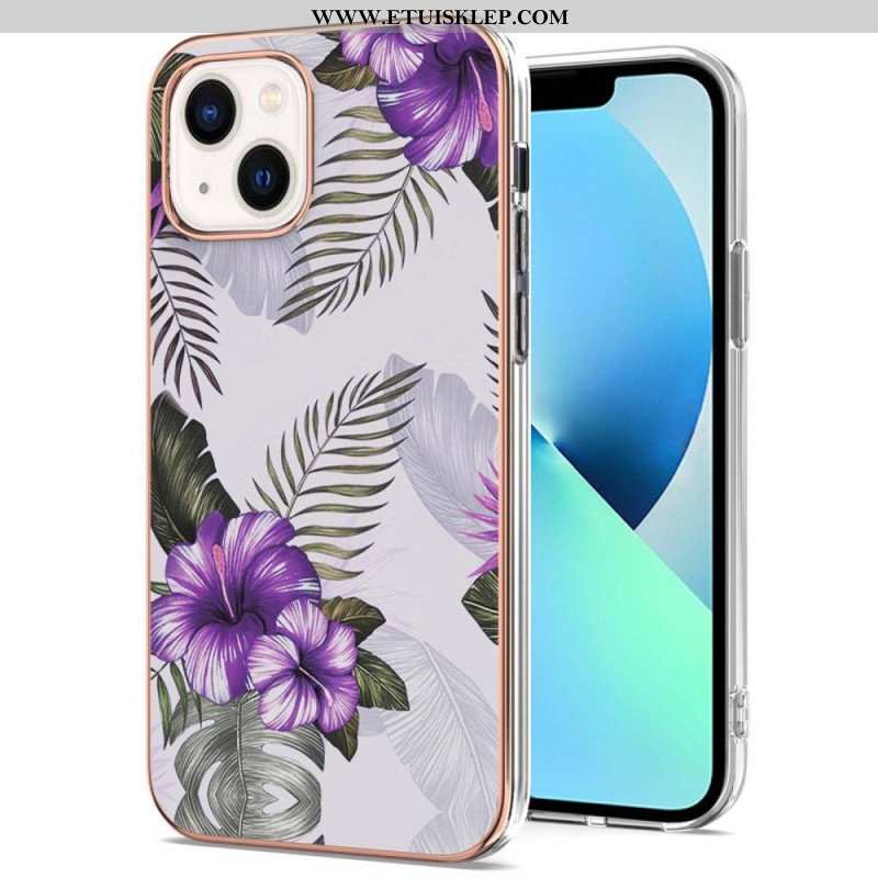 Etui do iPhone 15 Marmur Kwiatowy